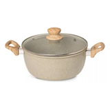 Panela Caçarola Ceramica C Tampa 3l Marble Edition Oster Cor Cinza