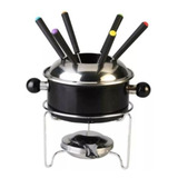 Panela Conjunto Para Fondue Em Inox 10 Peças Preto