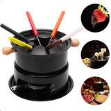 Panela De Fondue Chocolate Queijo Inverno Conjunto 11pc