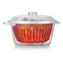 Panela De Micro ondas Com Cesto Para Legumes 2 6 L Nitron Cor Branco