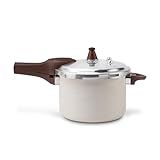 Panela De Pressão 4 2L Ceramic Life Com Fundo De Indução Pressure Brinox Vanilla