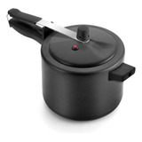 Panela De Pressão 4 5 Litros Antiaderente Grande Cor Preto