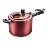 Panela De Pressão Anti aderente 4 5 Litros Cereja Com Visor