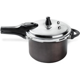Panela De Pressão Antiaderente Cerâmica Fundo De Indução 4 2l Brinox Cor Camurça preto