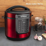 Panela De Pressão Elétrica Digital 6l Mondial Vermelho 110v