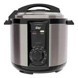 Panela De Pressão Elétrica Wap Wppe2 5 Llitro Antiaderente 900w Inox E Preta 110v
