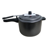 Panela De Pressão Grande 7 Litros Craqueada Preto Asj Alumínio
