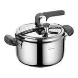 Panela De Pressão Inox 22cm Fogão Indução Barazzoni 7 Litros