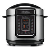 Panela De Pressão Pe 38 Elétrica Digital Master Cooker Cor Preto inox Mondial 220v