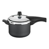 Panela De Pressão Tramontina Vancouver Effect Em Alumínio Com Revestimento Interno E Externo Antiaderente Starflon Max Grafite 20 Cm 4 5 L Preto