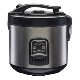 Panela Elétrica De Arroz Agratto Pai6x Visor Vidro 127v Cor Inox