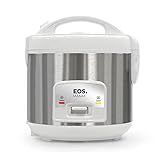 Panela Elétrica De Arroz Eos 10x Vidro Inox Branca 220v