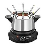 Panela Elétrica De Fondue Mondial Preto Prata 1200W 110V FD 02
