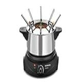 Panela Elétrica De Fondue Mondial Preto Prata 1200W 220V FD 02
