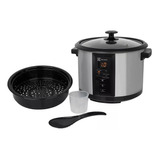 Panela Elétrica Electrolux Vapor Arroz 1 8l 10 Xícaras Capacidade 4 Funções Pré programadas Timer Panela Removível Antiaderente Tampa Vidro Ecc20 Inox Por Rita Lobo 110v