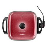 Panela Elétrica Gril Pe 49 rc 1200w Antiaderente Em Cerâmica Cor Vermelho Mondial Pe 49 rc 110v