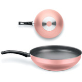 Panela Frigideira Antiaderente Wok Colors Mta 28 Cm Rose