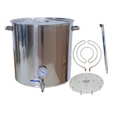 Panela Inox Cerveja Elétrica 125 Litros Kit Para Mostura