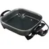 Panela Multifuncional Elétrica Quadrada 30cm Grill Antiaderente Portátil Mangiare Agratto Apeq01i