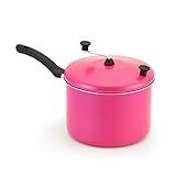 Panela Pipoqueira Antiaderente Alumínio Nacional 20 Cm 4-6l Rosa