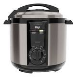 Panela Pressão Elétrica Wap Wppe2 Inox E Preto 5 Litros Antiaderente 900w 220v