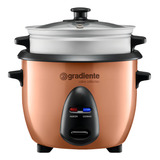 Panela Risoteira Gradiente Multiuso Com Vaporeira Allday Cor Cobre Pgpm172 Frequência 60hz 220v