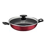 Panela Wok Aluminio Loreto Tramontina Vermelho 28 Cm