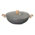 Panela Wok Com Tampa 7 L Cerâmica Marble Dark Grey Oster Cor Cinza escuro