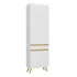 Paneleiro 2 Portas 62cm Veneza Multimóveis V3746 Cor Branco dourado