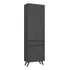Paneleiro 2 Portas 62cm Veneza Multimóveis V3746 Cor Preto
