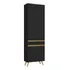 Paneleiro 2 Portas Veneza Gb Multimóveis Mp3746 Preto