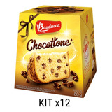 Panetone Bauducco Mini Chocottone Kit Com 12 Un 80g Cada