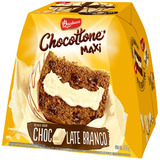 Panettone Chocolate Recheio E Cobertura Chocolate Branco Bauducco Chocottone Maxi Caixa 500g