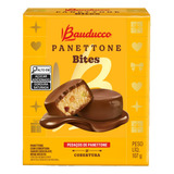 Panettone Cobertura Chocolate Ao Leite Bauducco Bites 107g