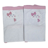 Pano De Boca Baby Bordado Deluxe 02 Peças Com Prendedor De C