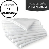 Pano De Chão Branco Grande Grosso Saco Duplo Atacado 10 Un