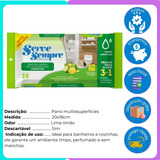 Pano De Limpeza Umedecido Multiuso Multisuperfícies Prático