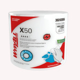 Pano De Limpeza Wypall X50 Jumbo 03 Rolos X 1000 Panos Cor Branco