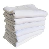 Pano De Prato Branco Liso 30 Unidades