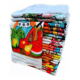 Pano De Prato Estampado 41cmx66cm Kit 20 Panos