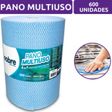 Pano Multiuso Perfex Limpeza Picotado Rolo 600 Un 28x40cm