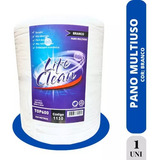 Pano Multiuso Perfex Picotado Resistente 600 Panos Full Cor Branco