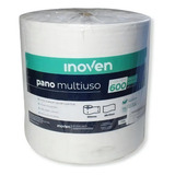 Pano Multiuso Tipo Perfex Para Limpeza Picotado Rolo 300m Cor Branco