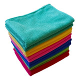 Pano Para Limpeza Em Microfibra Camesa 35x55cm Flanela Kit Com 6 Un 