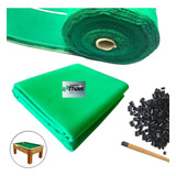 Pano Tecido Mesa Sinuca 2 M X1 85m Ponteira P Taco Bilhar