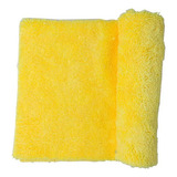 Pano Toalha De Microfibra Automotivo Limpa Sem Risco 350gsm Cor Amarelo