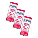 Pano Umedecido Álcool 70 Inpm Clássico 35 Panos Kit 3