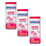 Pano Umedecido Álcool 70 Inpm Clássico 35 Panos Kit 3
