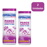 Pano Umedecido Coperalcool Bacfree Lavanda 2 Pote 35und Cada