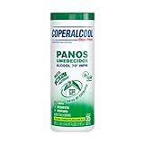 Panos Umedecidos Coperalcool 70 INPM Álcool 35 Unidades Limpeza Rápida Desinfecção Prática Superfícies Geral Limpa Manchas Vidro Box Espelho -Brisa De Eucalipto-
